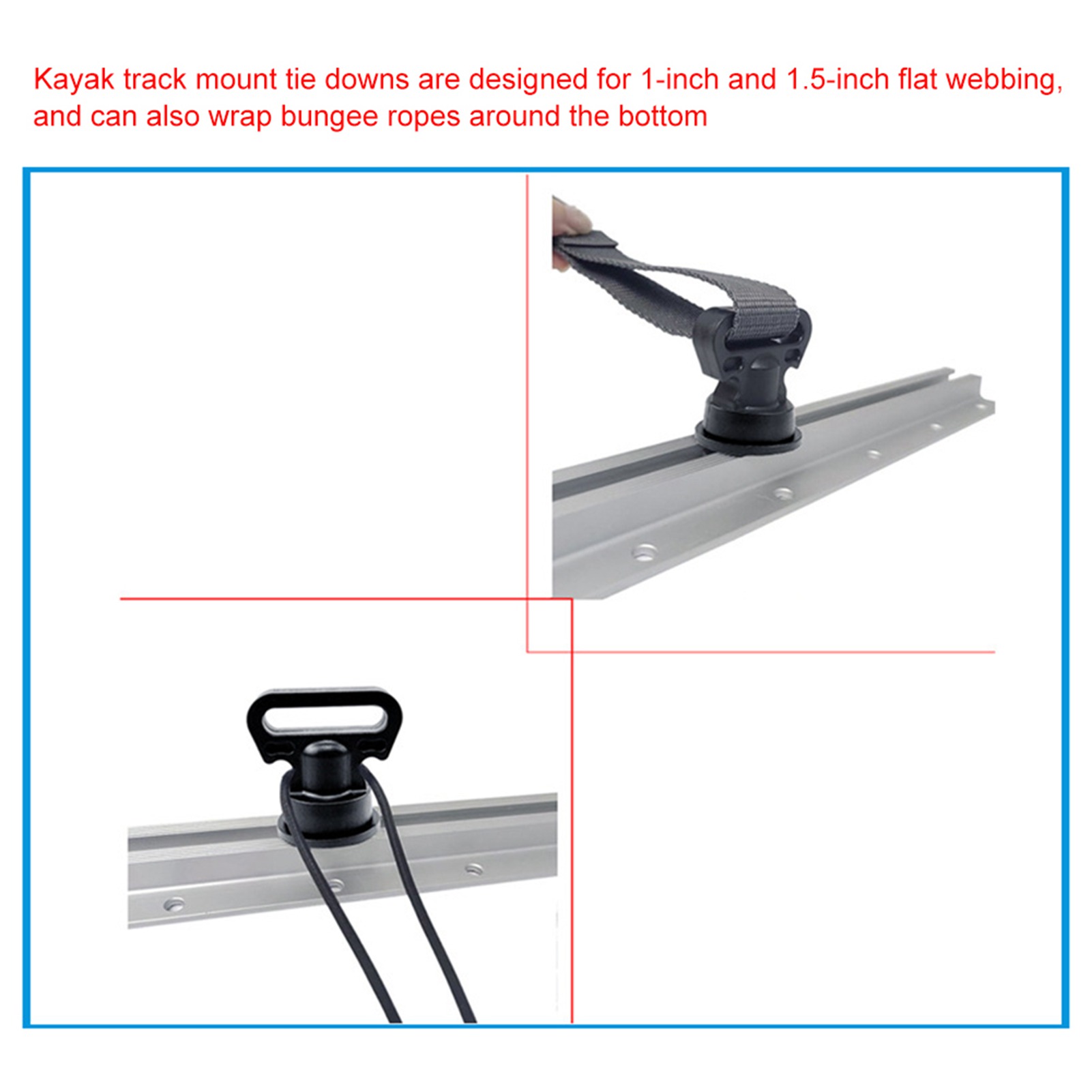 4pcs Kayak Track Mount Vertica - Fishing Kayak Crate 리뷰 및 가격