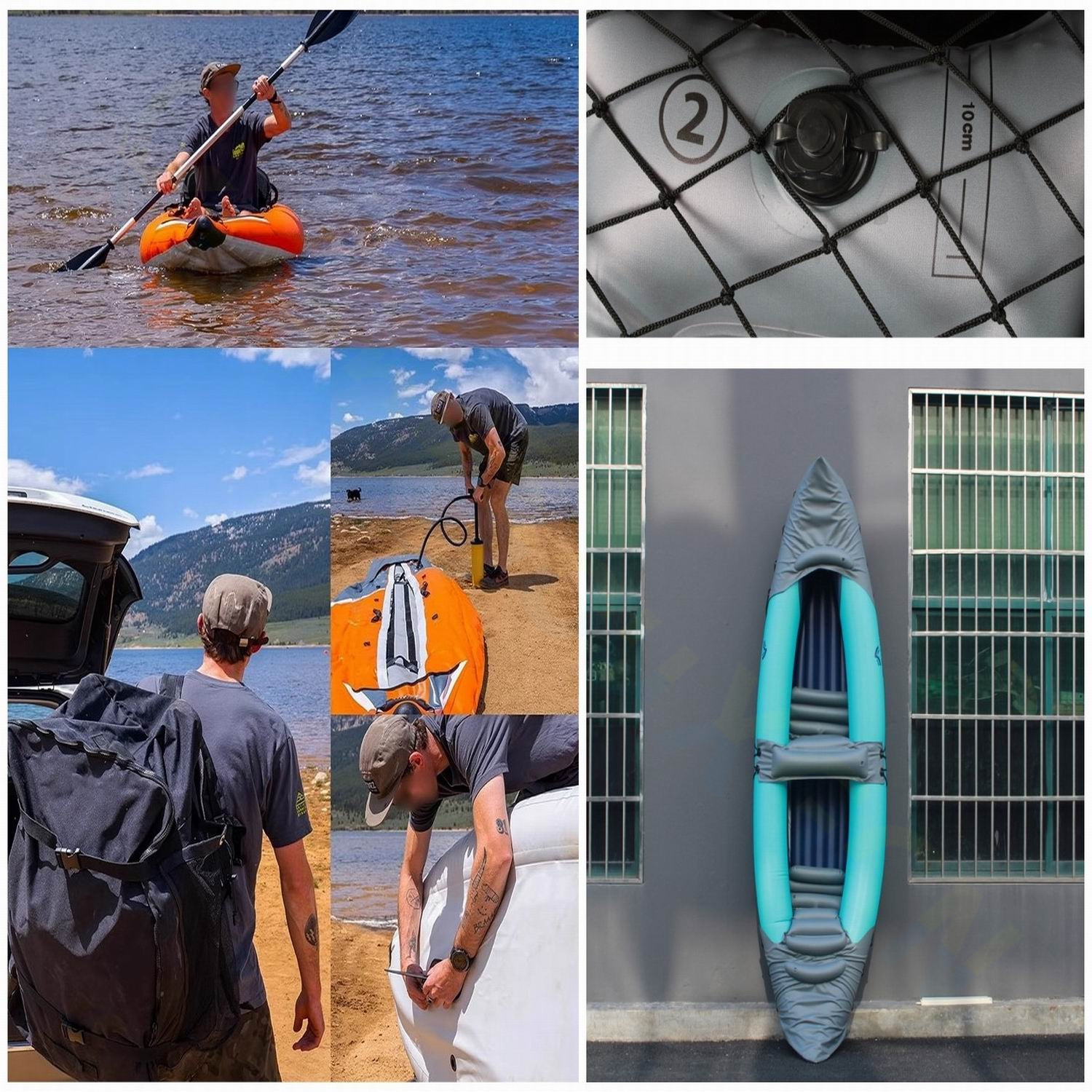 PVC Inflatable Kayak Canoe 1 P - Fishing Kayak Inflatable 리뷰 및 가격