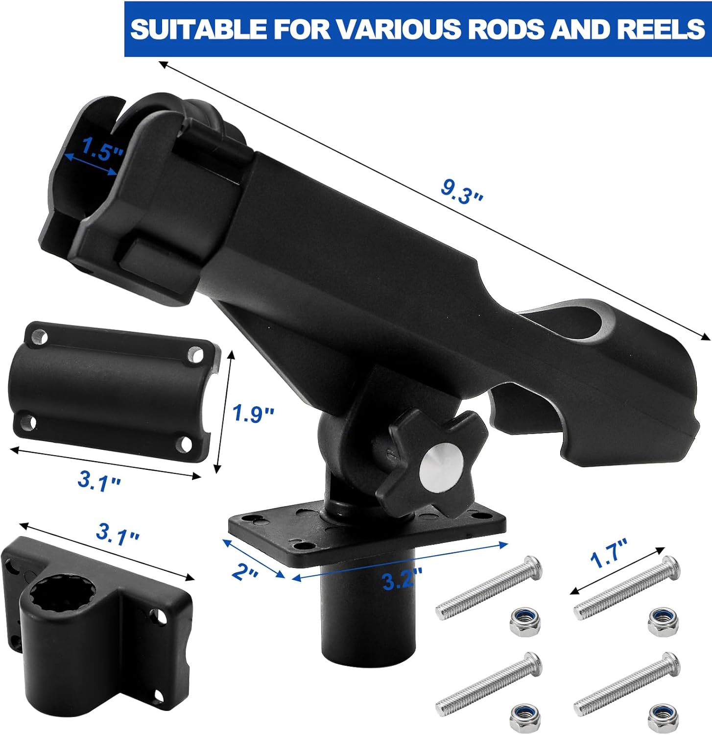 2 Pack Fishing Rod Holder with - Fishing Kayak Rod Holder 리뷰 및 가격