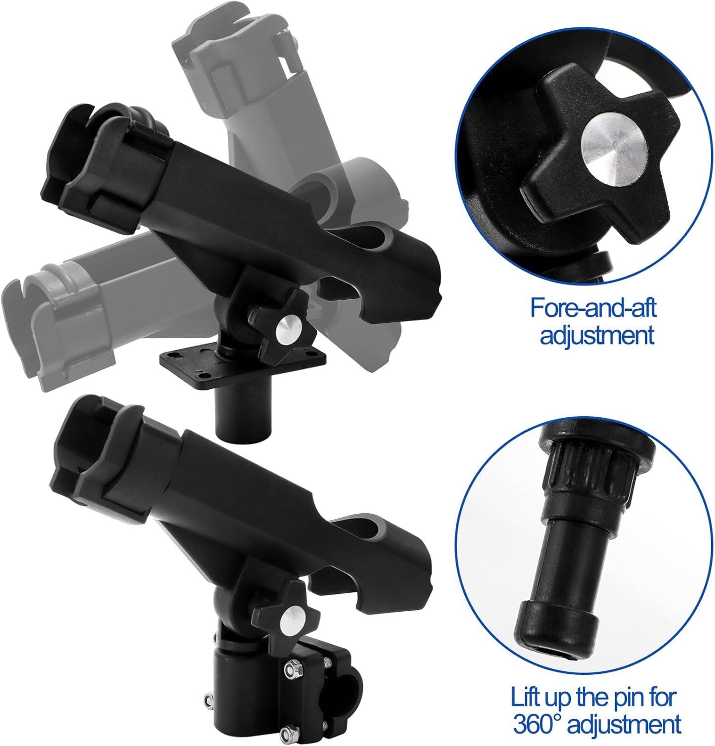 2 Pack Fishing Rod Holder with - Fishing Kayak Rod Holder 리뷰 및 가격