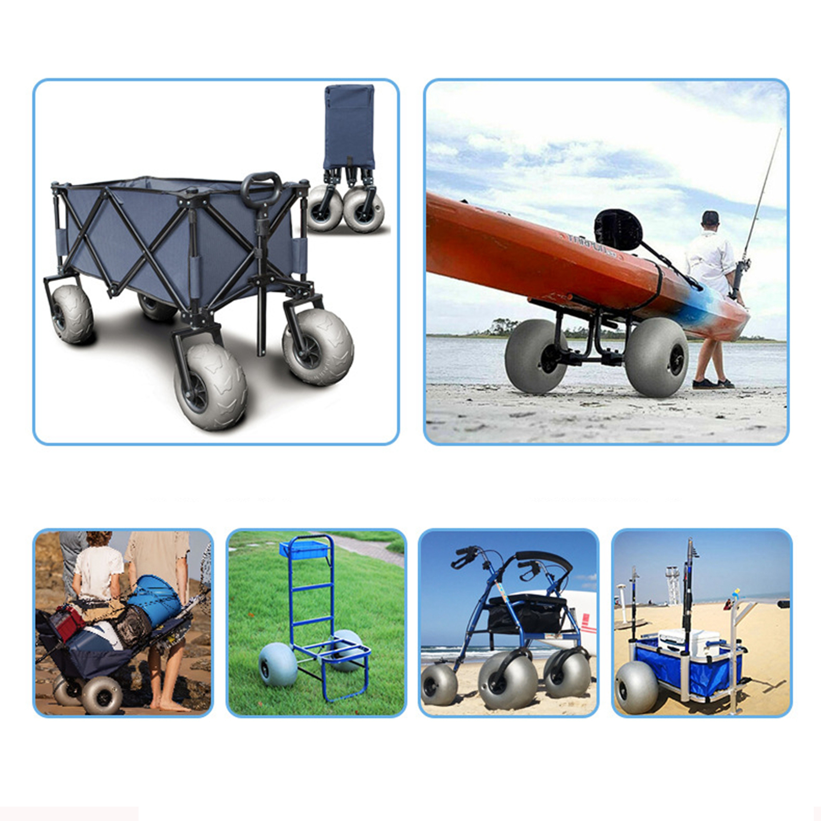 10In Balloon Wheels Profession - Fishing Kayak Cart 리뷰 및 가격