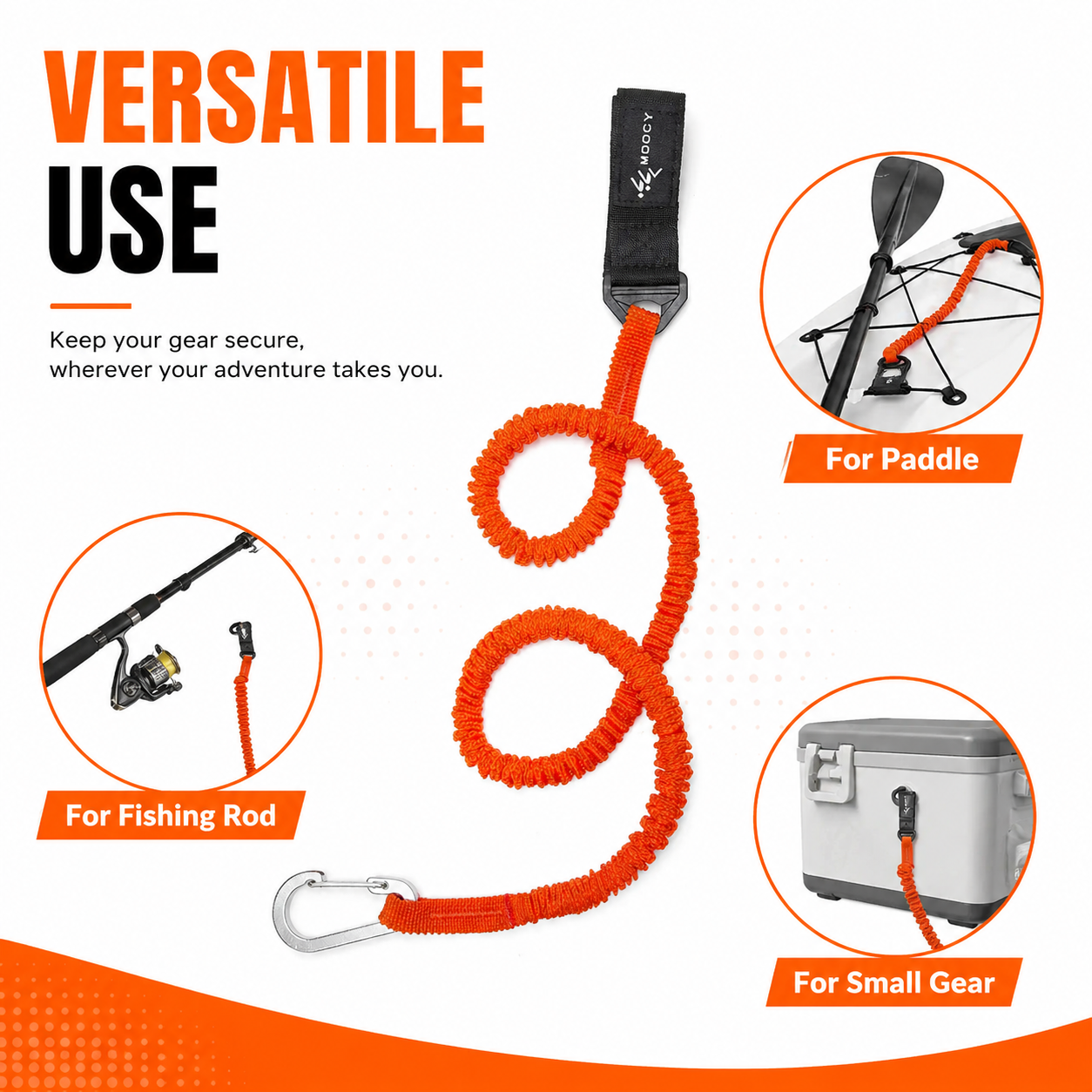 Coiled Paddle Leash Orange Kay - Fishing Kayak Paddle Leash 리뷰 및 가격