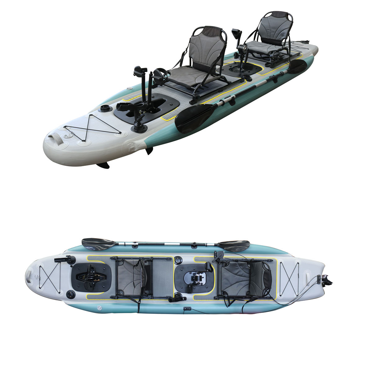 14ft Inflatable Fishing Canoe  - Fishing Kayak Seat 리뷰 및 가격