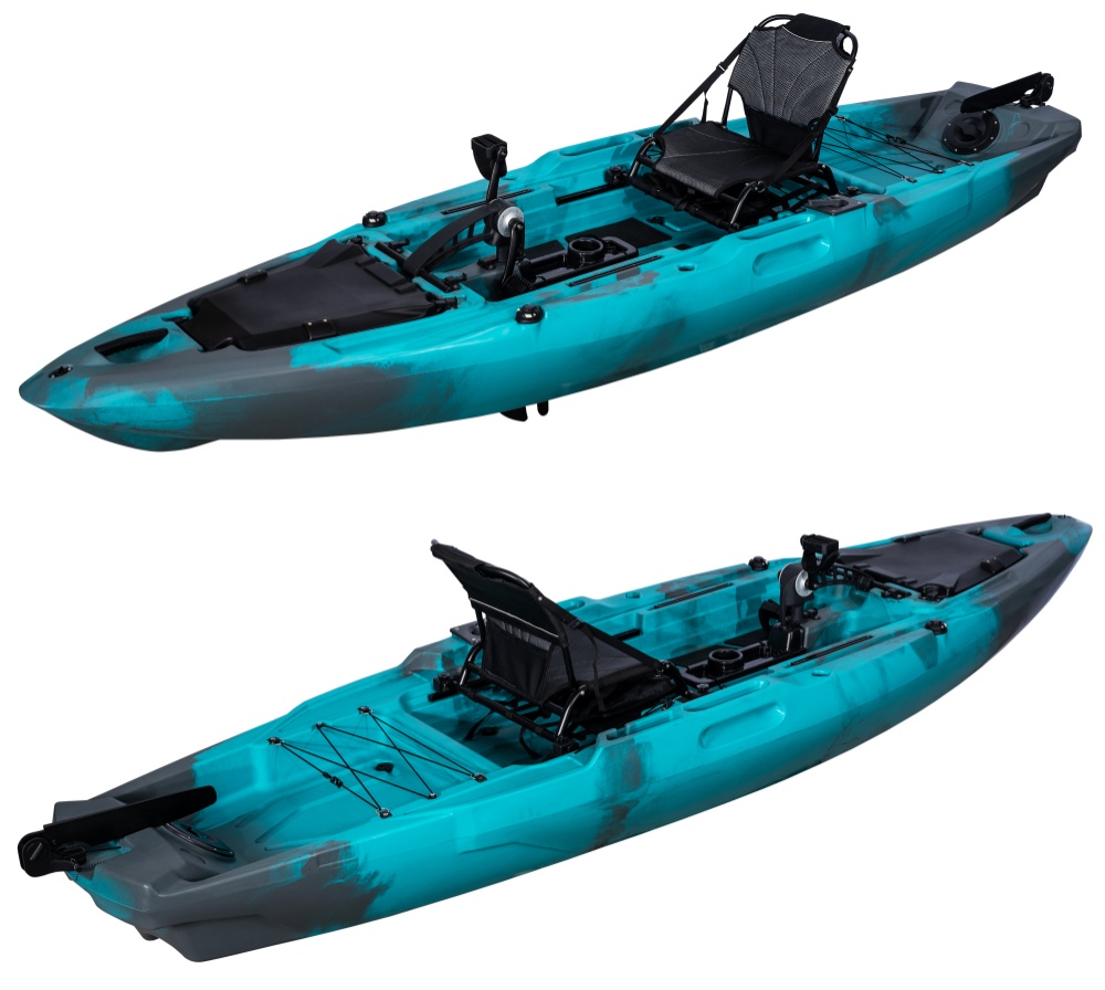 HDPE 12ft Single Person Ocean  - Fishing Kayak Pedal Drive 리뷰 및 가격