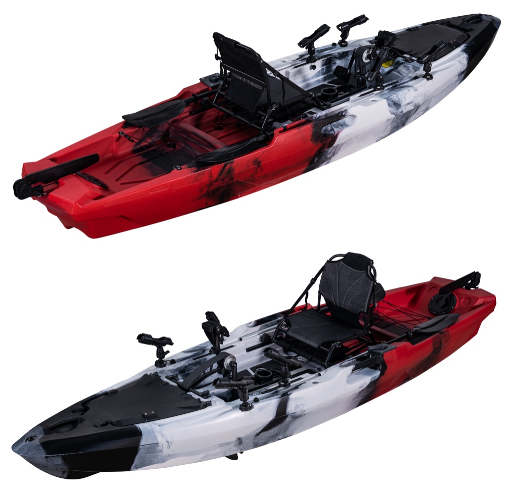 HDPE 12ft Single Person Ocean  - Fishing Kayak Pedal Drive 리뷰 및 가격