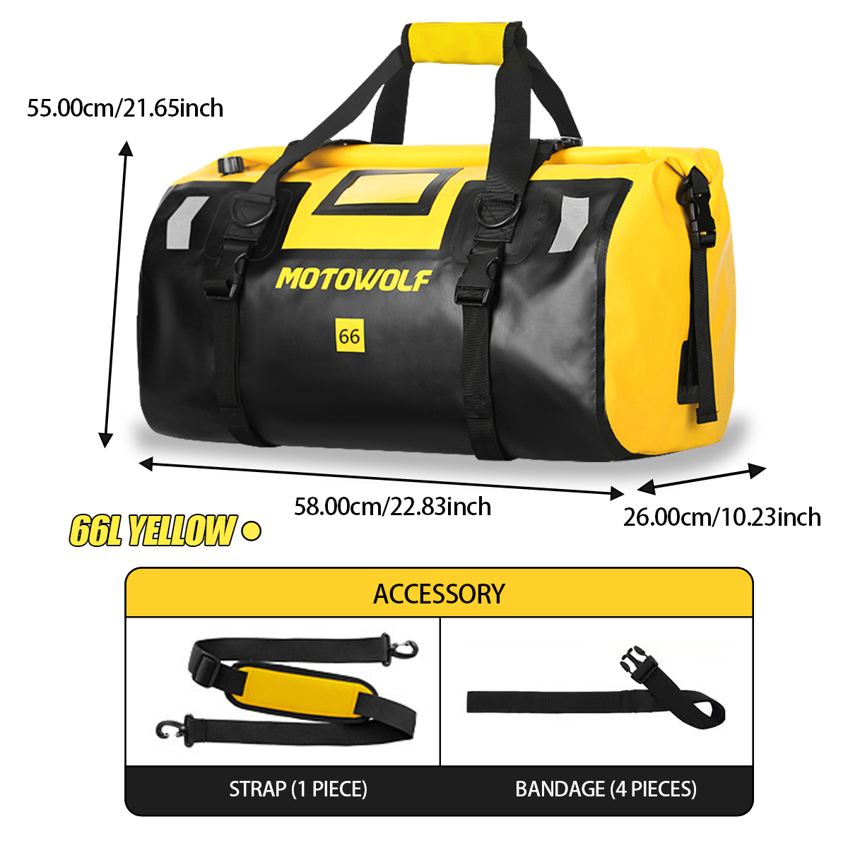Waterproof Duffel Bag 40L/66L  - Fishing Kayak Storage Bag 리뷰 및 가격