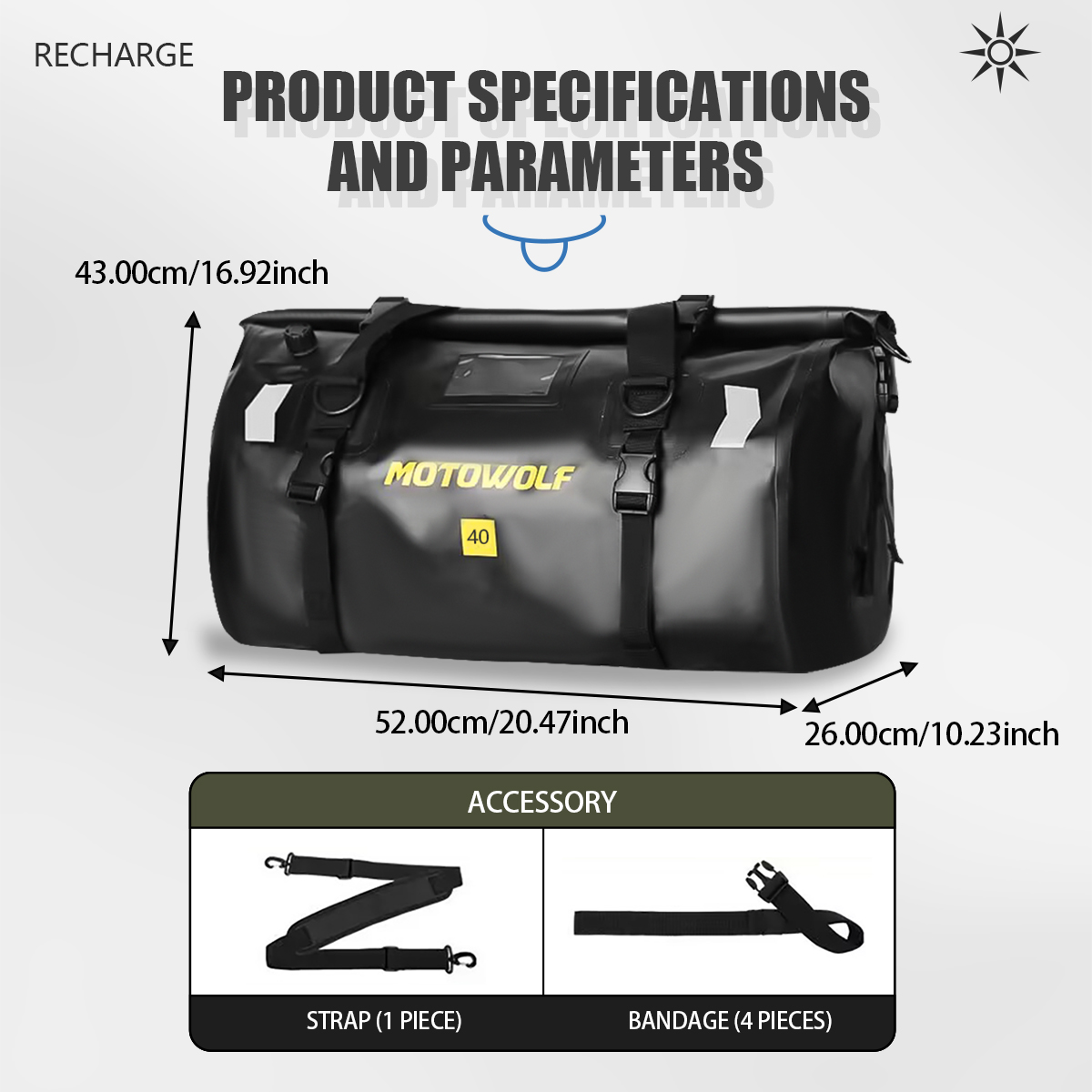 Waterproof Duffel Bag 40L/66L  - Fishing Kayak Storage Bag 리뷰 및 가격