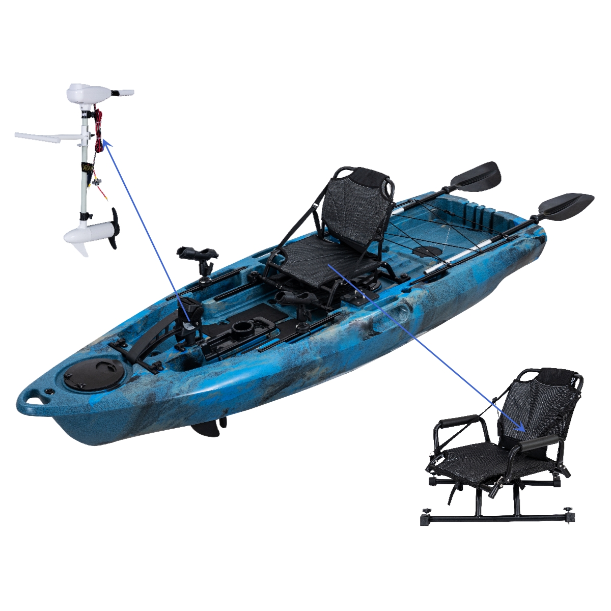 LSF Plastic Rowing Fishing Ele - Fishing Kayak Paddle 리뷰 및 가격