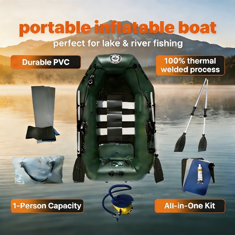 1 Person Fishing Boat Cheap In - Fishing Kayak Inflatable 리뷰 및 가격