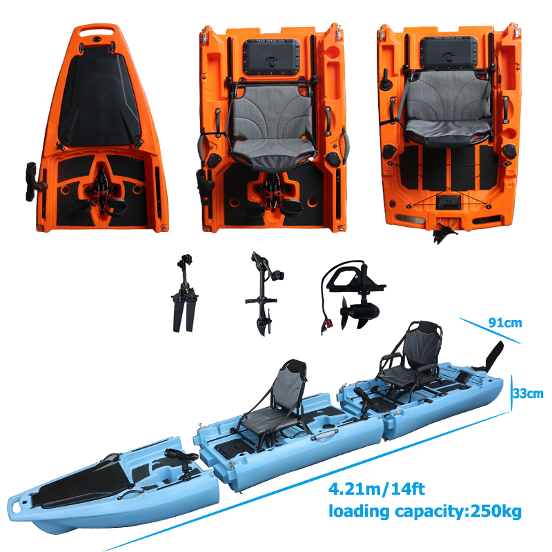 14FT 2 Person Detachable  Peda - Fishing Kayak Sit On Top 리뷰 및 가격