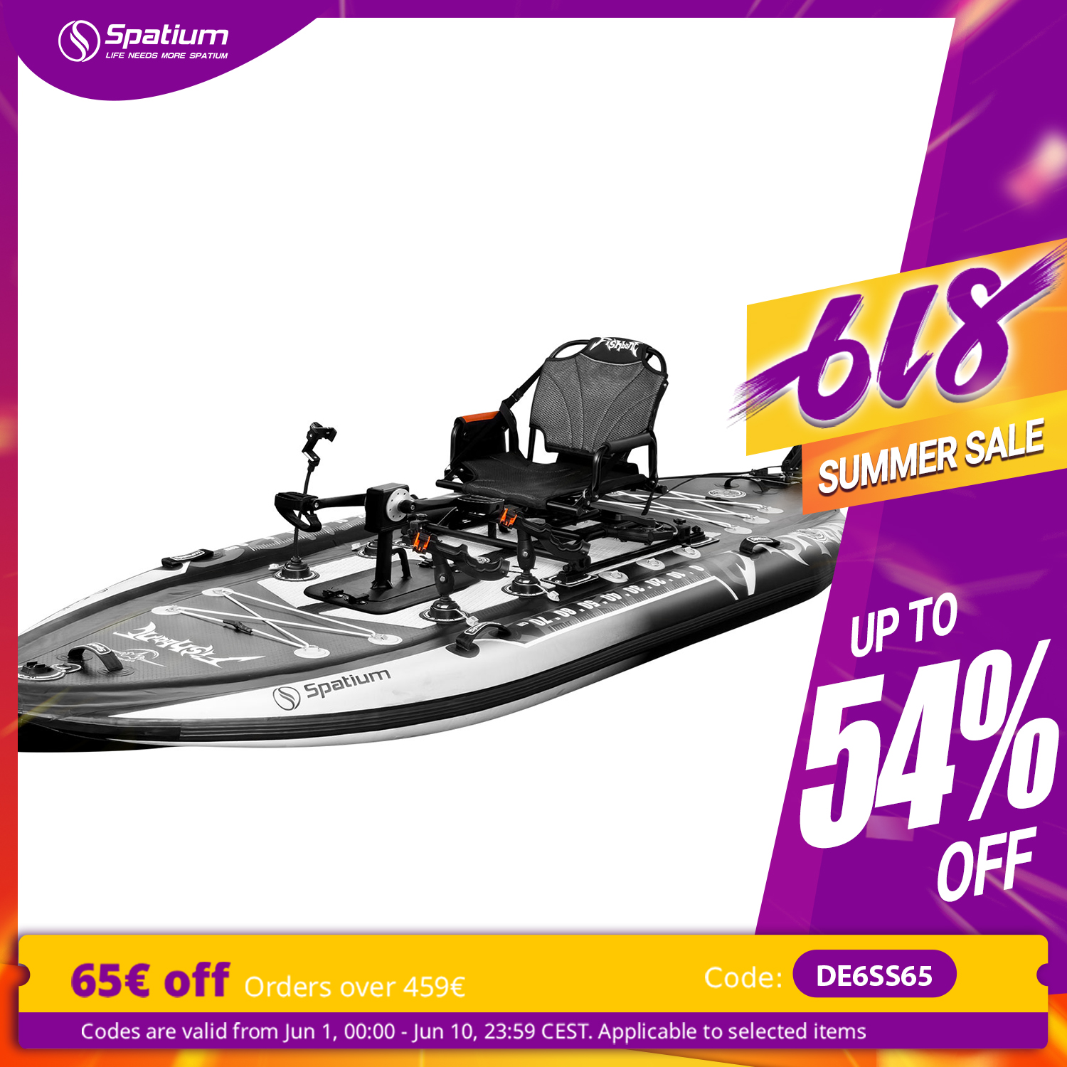 Spatium Pedal Kayak Inflatable - Fishing Kayak Pedal Drive 리뷰 및 가격
