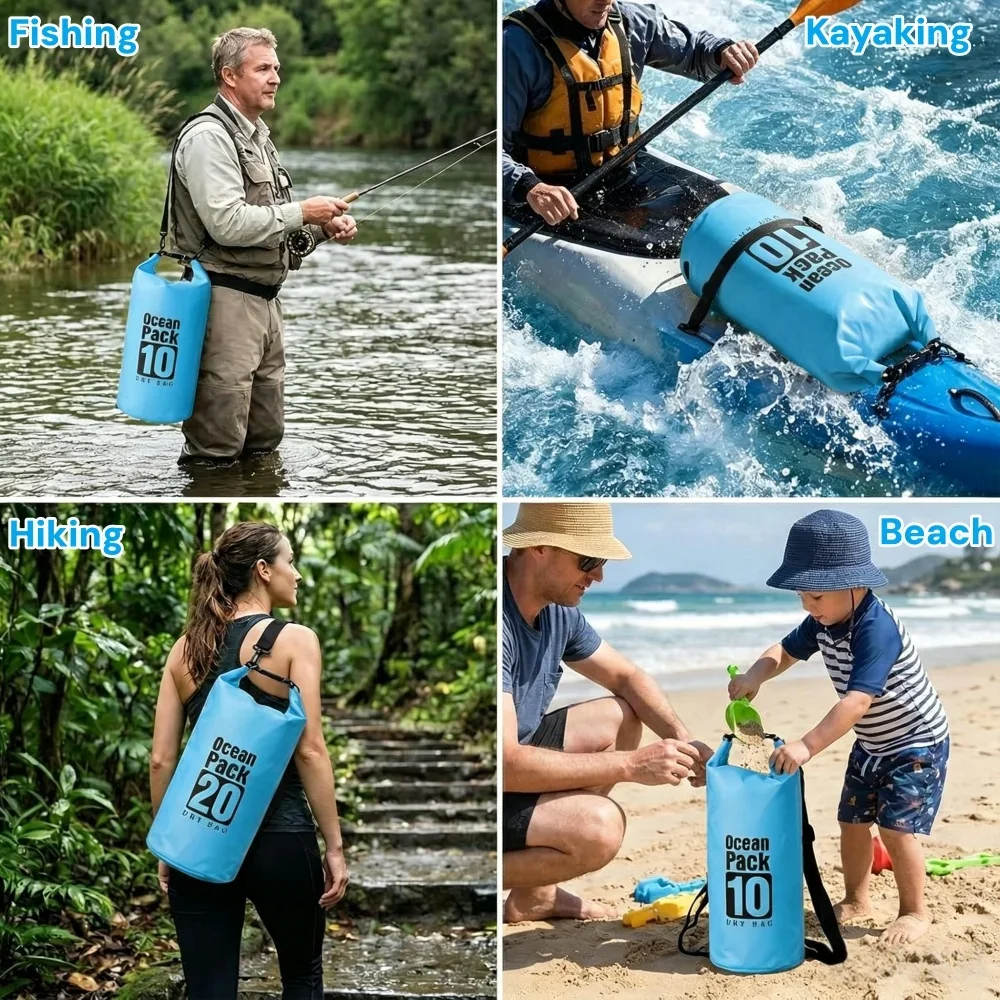 500D Waterproof Dry Bag Floati - Fishing Kayak Storage Bag 리뷰 및 가격