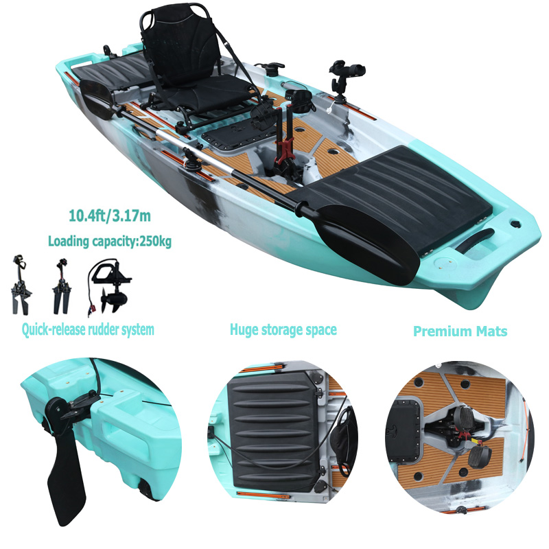 10FT Single Seat LLDPE Sit On  - Fishing Kayak Sit In 리뷰 및 가격