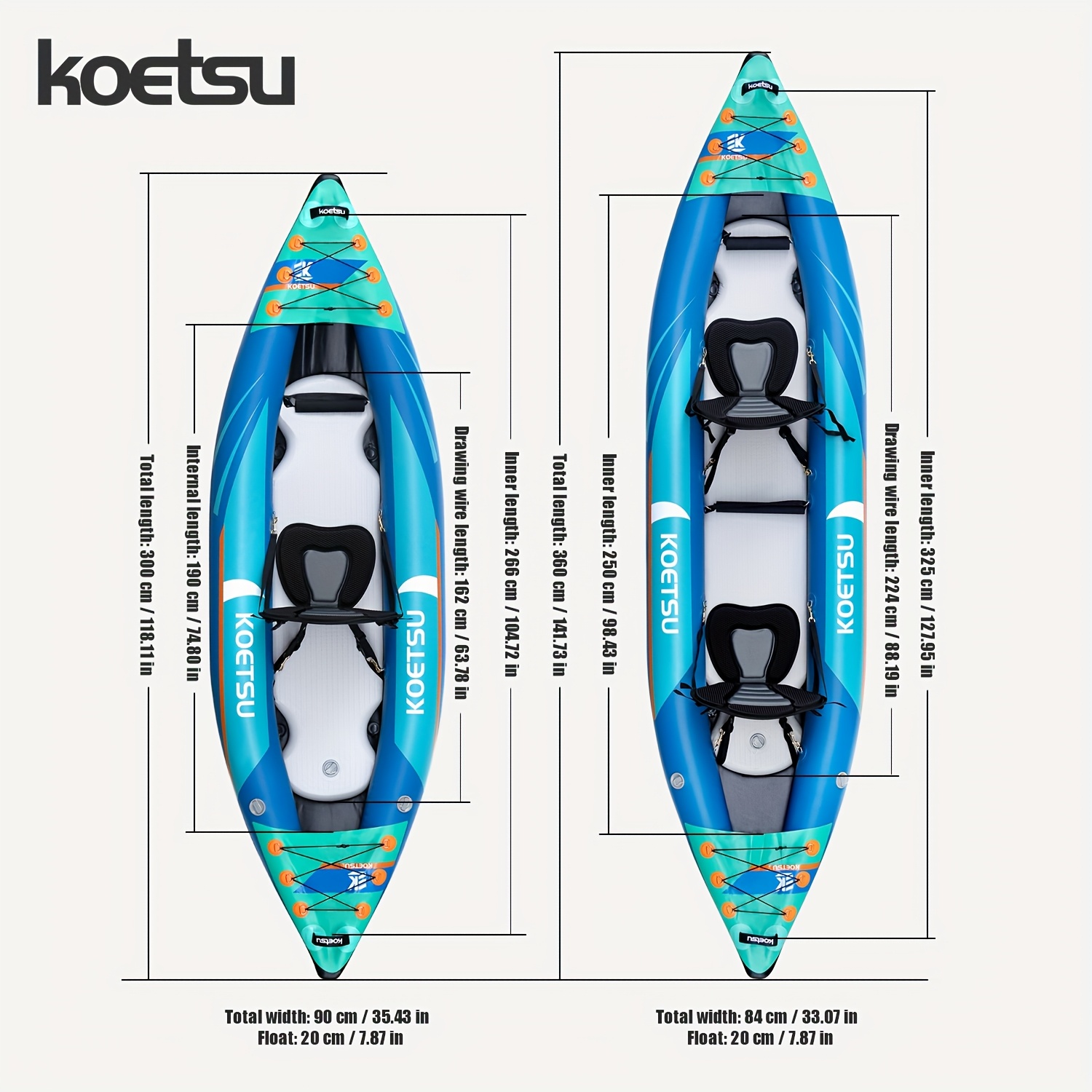 KOETSU P03 brushed inflatable  - Fishing Kayak Inflatable 리뷰 및 가격