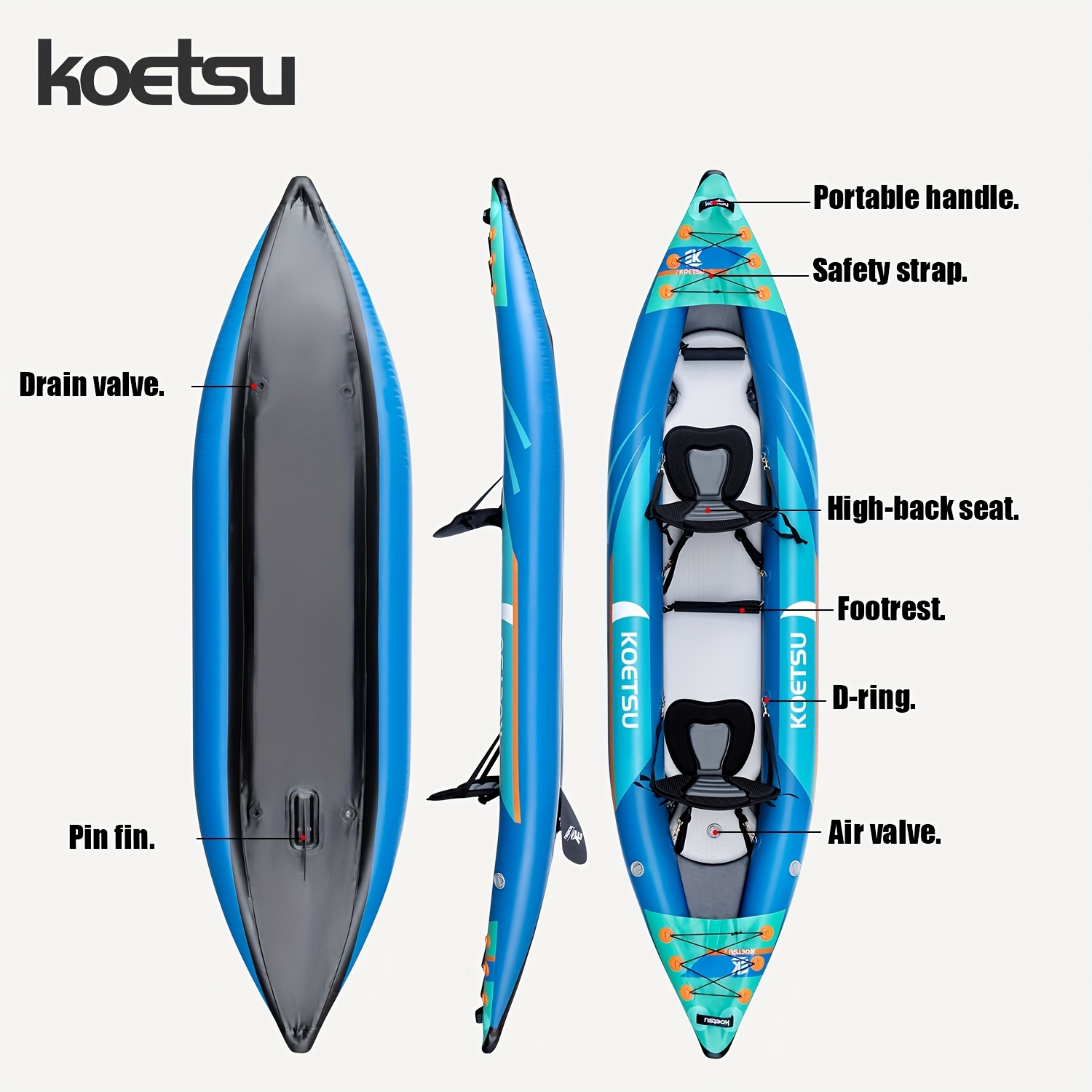 KOETSU P03 brushed inflatable  - Fishing Kayak Inflatable 리뷰 및 가격